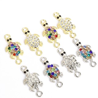 Set 10 Mặt Vòng cổ Hình Rùa Biển Đính Đá Thủ Công