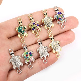 Set 10 Mặt Vòng cổ Hình Rùa Biển Đính Đá Thủ Công