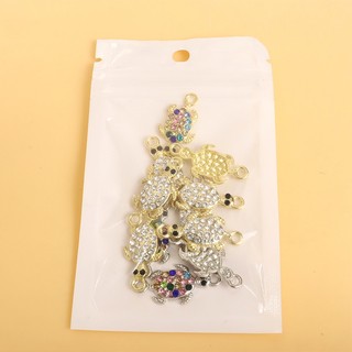 Set 10 Mặt Vòng cổ Hình Rùa Biển Đính Đá Thủ Công