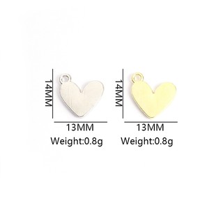 Set 15 Mặt Vòng cổ Tráng Men Hình Trái Tim Nhiều Màu Dễ Thương