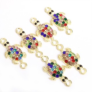 Set 10 Mặt Vòng cổ Hình Rùa Biển Đính Đá Thủ Công