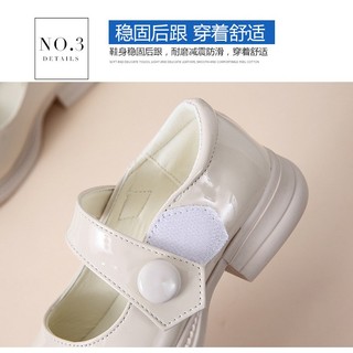 Giày Da Đế Bằng Mềm Mại Phong Cách Anh Quốc Cho Bé Gái phong cách  Hàn Quốc da trơn bóng PU mềm mại xinh xắn có quai dán