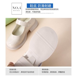 Giày Da Đế Bằng Mềm Mại Phong Cách Anh Quốc Cho Bé Gái phong cách  Hàn Quốc da trơn bóng PU mềm mại xinh xắn có quai dán