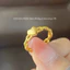 Nhẫn titan nữ không gỉ mạ vàng 18k mặt hình trái tim xinh xắn dễ thương thời trang trẻ trung