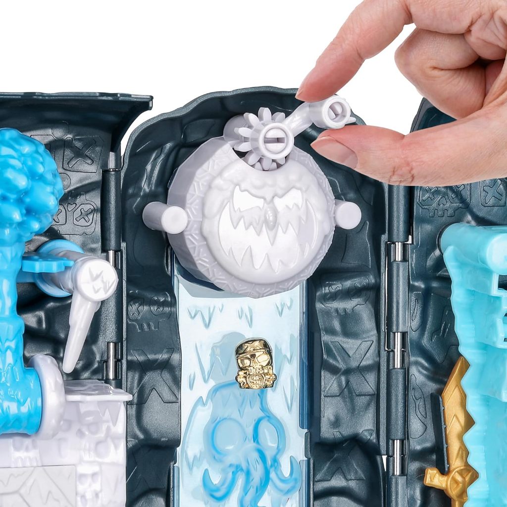 TREASURE X Lost Lands Skull Island Frost Tower Micro Playset, 15 Levels of Adventure. Survive The Traps and Discover 2 Micro Sized Action Figures. Kho Báu X Lost Lands Skull Island Frost Tower Micro Playset, 15 mức Phiêu Lưu. Mô Hình Nhân Vật 2 Kích Thước