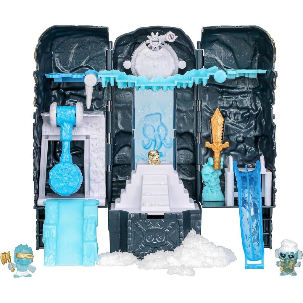 TREASURE X Lost Lands Skull Island Frost Tower Micro Playset, 15 Levels of Adventure. Survive The Traps and Discover 2 Micro Sized Action Figures. Kho Báu X Lost Lands Skull Island Frost Tower Micro Playset, 15 mức Phiêu Lưu. Mô Hình Nhân Vật 2 Kích Thước