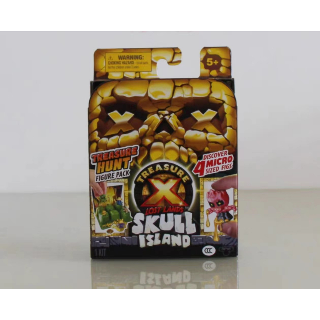 Treasure X Lost Lands Skull Island Treasure Hunt Mystery Pack (4 RANDOM Micro Figures) Bộ 4 Mô Hình Nhân Vật Săn Mồi Trong Phim Hoạt Hình "Treasure X Lost Lands"