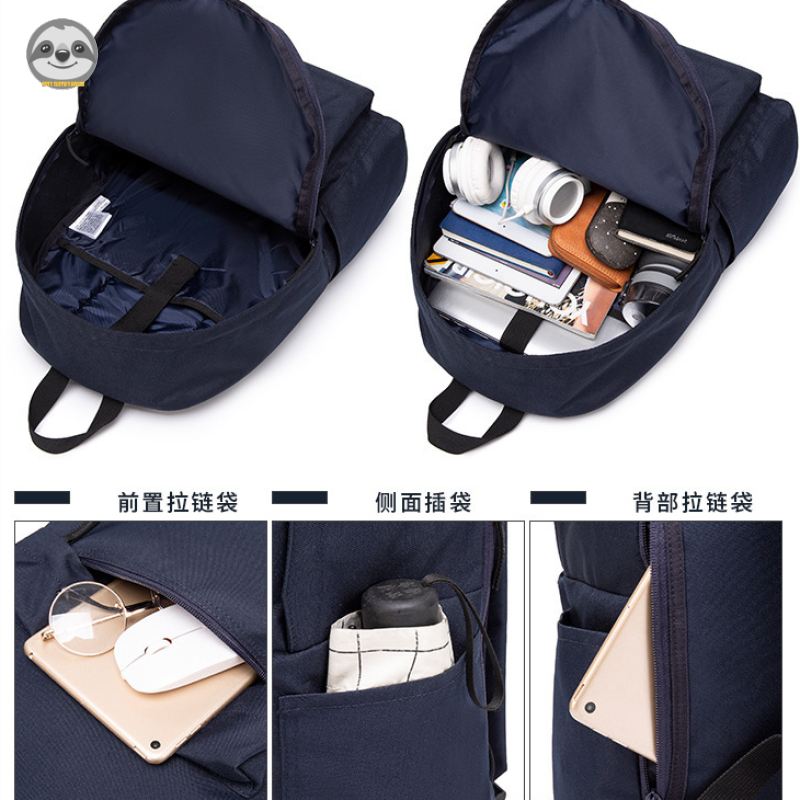 [Hàng có sẵn] Phong cách Muji Nhật Bản / Ba lô đơn giản / Túi đi học nam nữ / Túi thông thường dung tích lớn / Túi máy tính phù hợp / Ba lô du lịch
