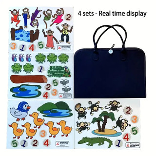 Set 4 Bộ 10 Chú Khỉ Nhỏ 5 Đốm Làm Quà Tặng Giáng Sinh Năm Mới