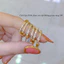 Nhẫn nữ bằng titan cao cấp không gỉ mạ vàng 24k đính đá pha lê lấp lánh thiết kế thời trang trẻ trung