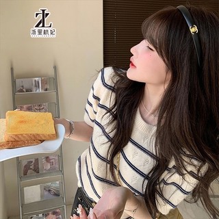 Áo ZHELIHANGFEI dệt kim tay ngắn dáng rộng chất lụa mềm mại hợp thời trang tùy chọn màu sắc