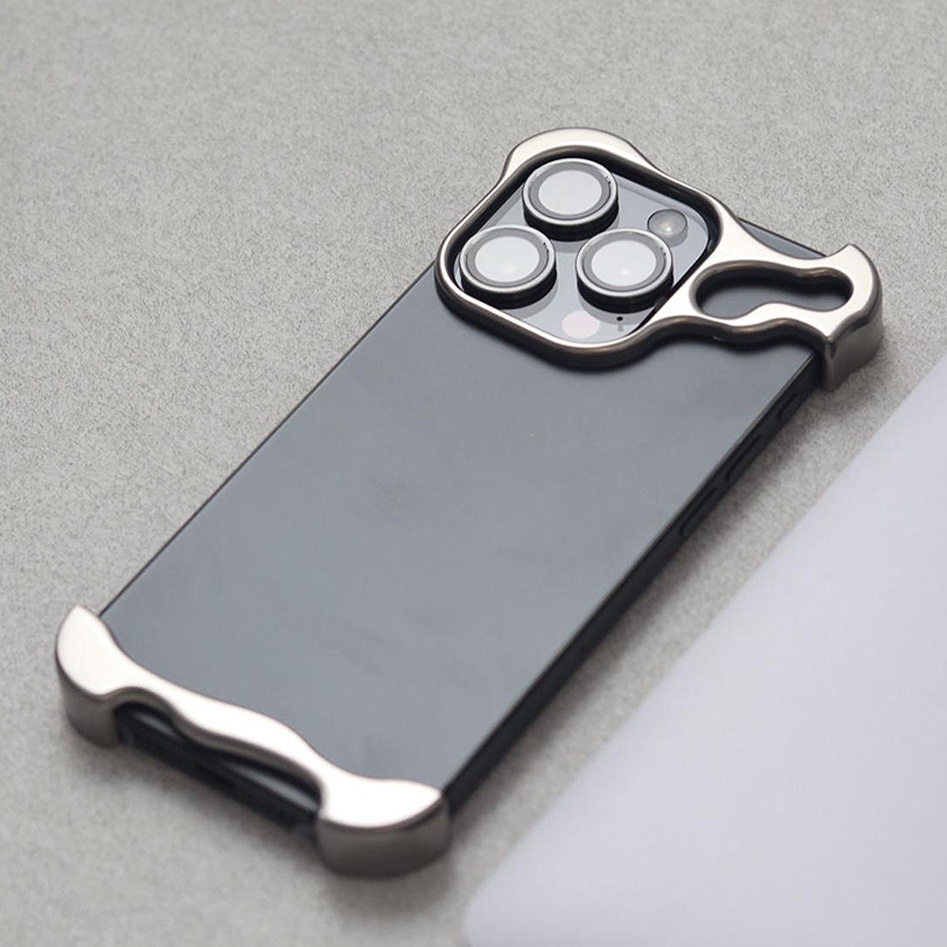 Ốp Điện Thoại Hợp Kim Titan Bảo Vệ Ống Kính Máy Ảnh Cho IPhone 17 16 15 14 13 12 Pro Max 15Plus