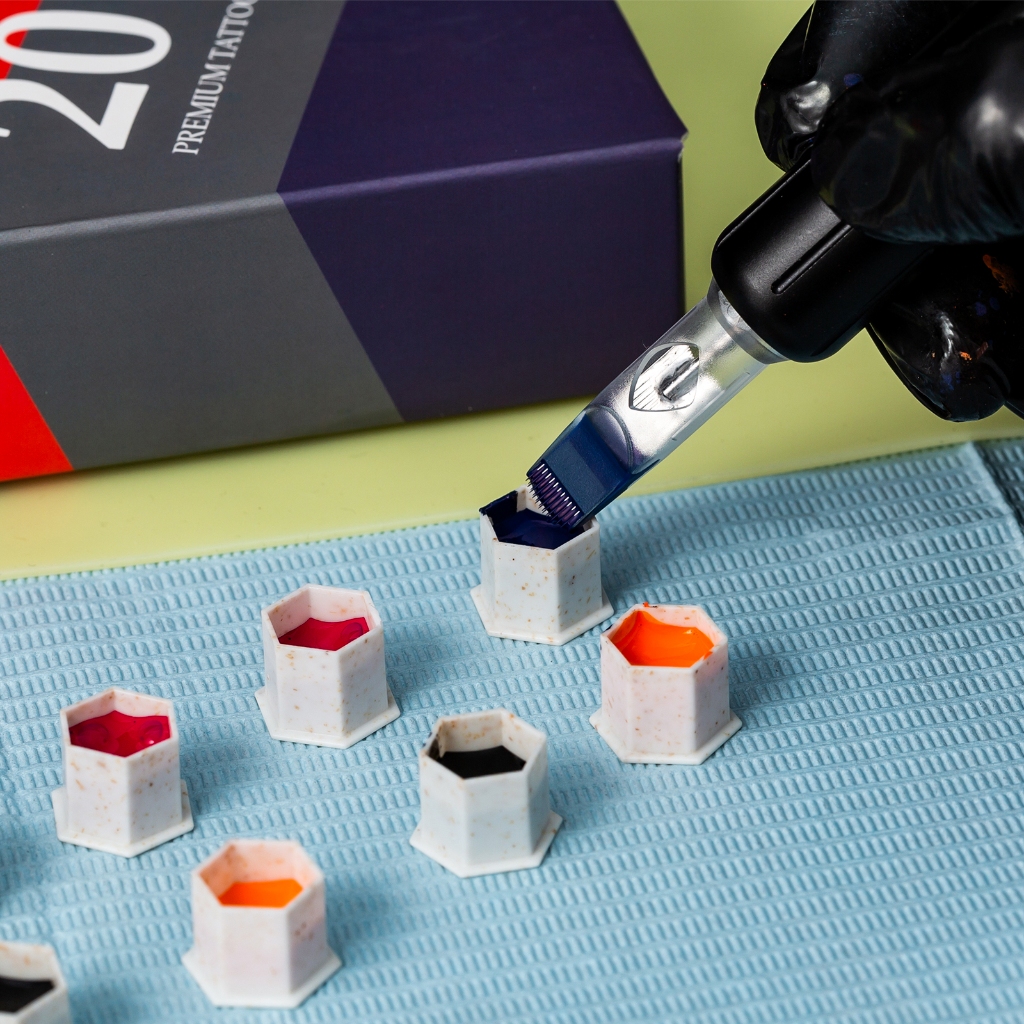 Inkin WINALL Cartridge Hình Xăm Kim Tròn Magnum Dùng Một Lần Khử Trùng An Toàn Hình Xăm Kim Cho Hộp Mực Máy Cầm Nước Hoa Dễ Dàng Dán Giao Hàng Nhanh