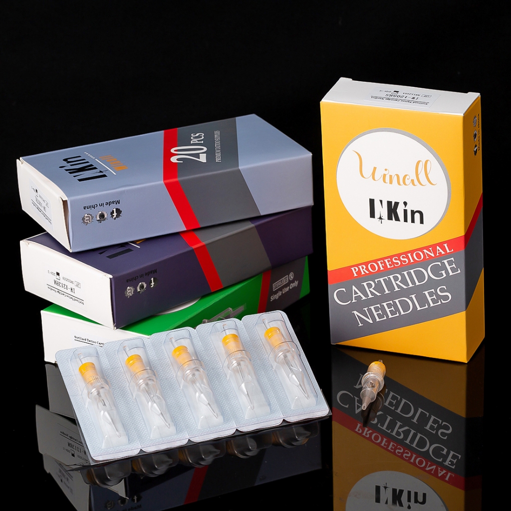 Inkin WINALL Cartridge Hình Xăm Kim Tròn Magnum Dùng Một Lần Khử Trùng An Toàn Hình Xăm Kim Cho Hộp Mực Máy Cầm Nước Hoa Dễ Dàng Dán Giao Hàng Nhanh