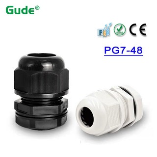 1 / 2 / 5 / 10 Chiếc Cáp Chống Thấm Nước Đầu Vào Cáp IP68 PG7 Cho 3-6.5mm PG9 PG11 PG13.5 PG16 PG19-PG48 Đầu Nối Nhựa Nylon Đen Trắng