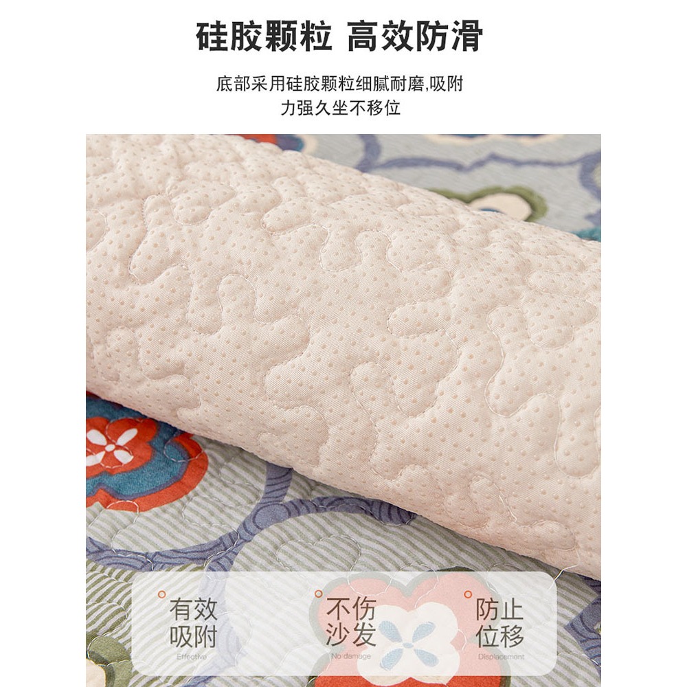 Vỏ Bọc Ghế Sofa Chất Liệu Da Cotton Chống Trượt In Họa Tiết Phong Cách Bắc Âu