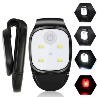 Đèn Pin LED 4 Chế Độ Kèm Kẹp Và Sạc USB Tiện Dụng Cho Chạy Bộ / Chạy Bộ / Đi Bộ / Đi Bộ / Cắm Trại