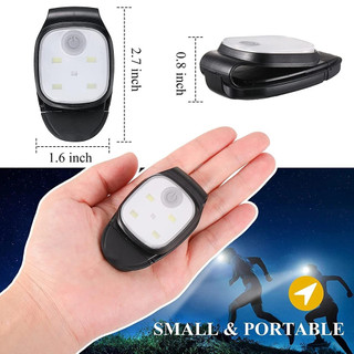 Đèn Pin LED 4 Chế Độ Kèm Kẹp Và Sạc USB Tiện Dụng Cho Chạy Bộ / Chạy Bộ / Đi Bộ / Đi Bộ / Cắm Trại