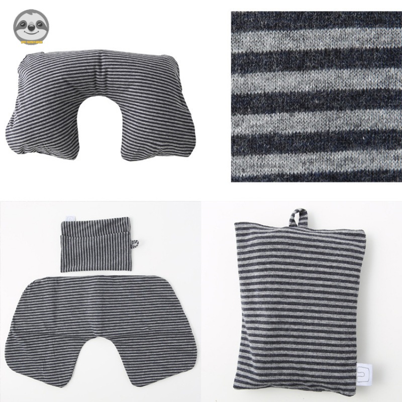 Gối Cổ Bơm Hơi Hình Chữ U Phong Cách Muji Nhật Bản