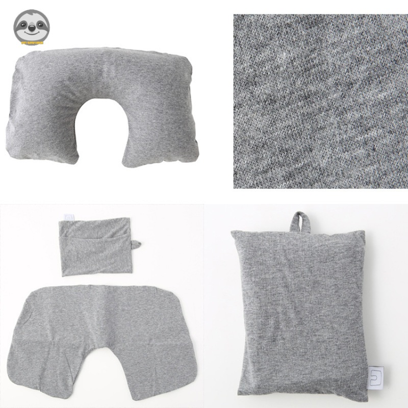 Gối Cổ Bơm Hơi Hình Chữ U Phong Cách Muji Nhật Bản
