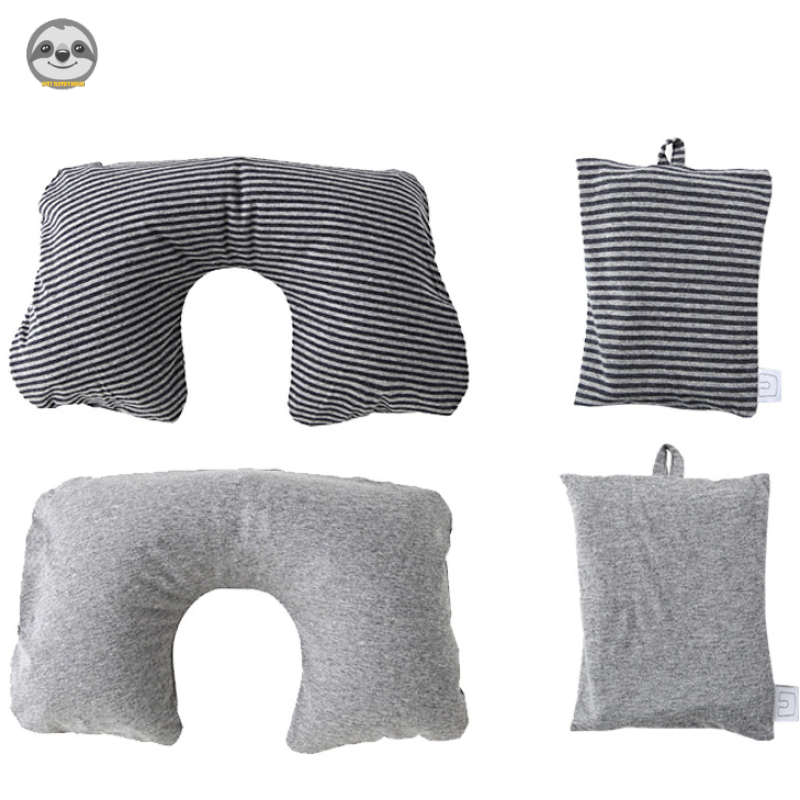 Gối Cổ Bơm Hơi Hình Chữ U Phong Cách Muji Nhật Bản