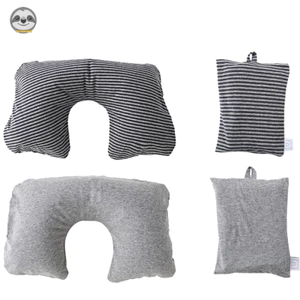 Gối Cổ Bơm Hơi Hình Chữ U Phong Cách Muji Nhật Bản