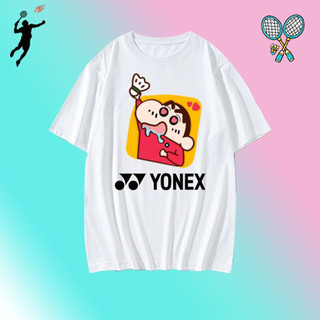 Áo sơ mi YONEX, áo cầu lông, thoáng khí cho nam và nữ, thấm mồ hôi, thiết kế cổ tròn thoải mái, đồng phục tập luyện và thi đấu thanh niên, áo thể thao tùy chỉnh