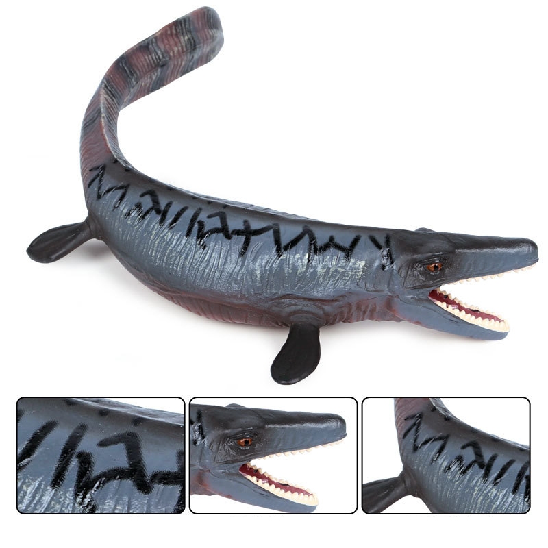 Mô phỏng kỷ Jura Mô hình khủng long rắn tĩnh Tyrannosaurus Rex Tylosaurus Đồ chơi Động vật Mô hình thủ công