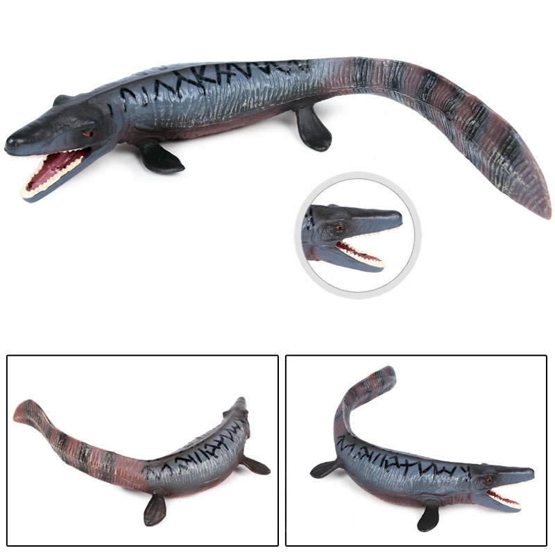 Mô phỏng kỷ Jura Mô hình khủng long rắn tĩnh Tyrannosaurus Rex Tylosaurus Đồ chơi Động vật Mô hình thủ công