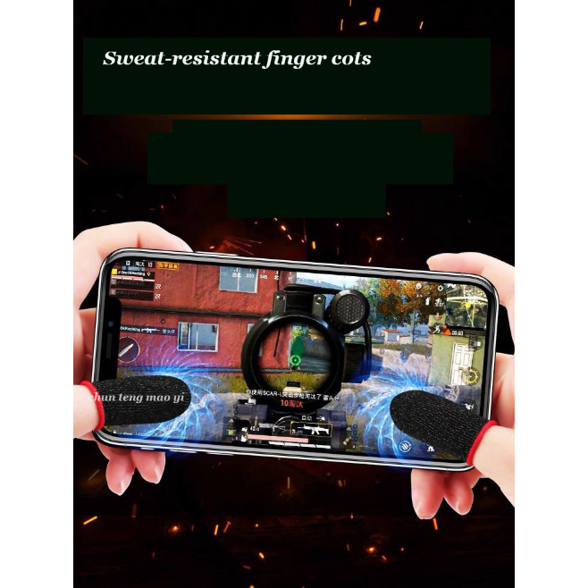 1 Cặp Găng Tay Chống Trượt Chống Mồ Hôi Thoáng Khí Dành Cho Chơi Game Trên Điện Thoại Cảm Ứng