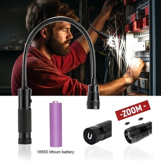 Đèn Pin LED Cổ Ngỗng Linh Hoạt Siêu Sáng Kèm Đế Nam Châm Có Thể Điều Chỉnh Hỗ Trợ Nướng BBQ