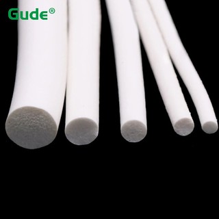 1 / 5 Mét Dây Bọt Biển Cao Su Silicon Tròn Trắng Xốp Backer Thanh Cói Dải VMQ Dây Tạo Bọt Đường Kính 1mm-15mm