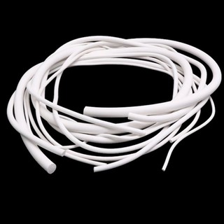 1 / 5 Mét Dây Bọt Biển Cao Su Silicon Tròn Trắng Xốp Backer Thanh Cói Dải VMQ Dây Tạo Bọt Đường Kính 1mm-15mm
