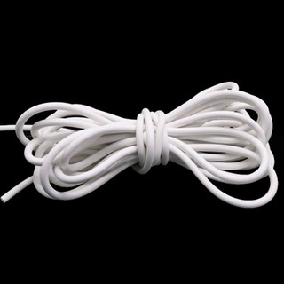 1 / 5 Mét Dây Bọt Biển Cao Su Silicon Tròn Trắng Xốp Backer Thanh Cói Dải VMQ Dây Tạo Bọt Đường Kính 1mm-15mm