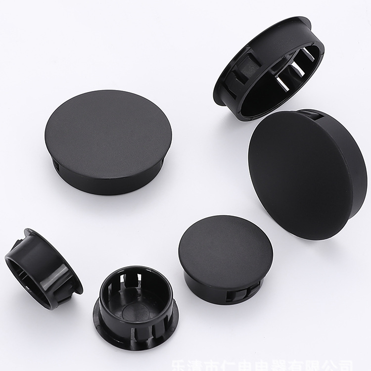 5mm-50mm Đen Tròn PVC Lỗ Cắm Lỗ Bao Đen Cao Su Nylon Grommet Loại PA66 Snap-on Cắm Lỗ Nhựa Mũ Trống Đầu Nắp Niêm Phong Chặn | BigBuy360 - bigbuy360.vn