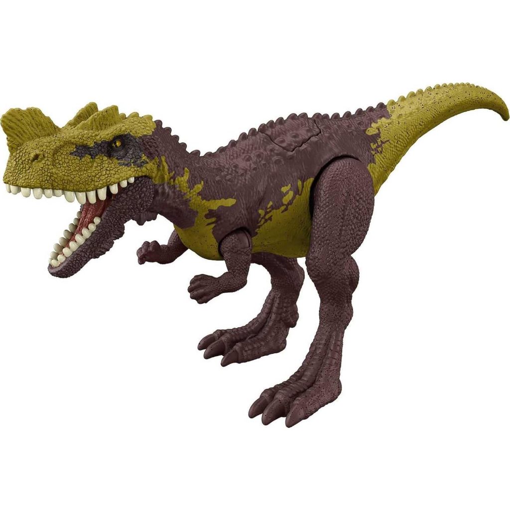 Jurassic World Strike Attack Dinosaur Figure Genyodectes with Movable Joints & Single Strike Feature, Toy with Physical & Digital Play HLN65 Mô Hình Đồ Chơi Khủng Long Jurassic World Strike Có Khớp Cử Động HLN65
