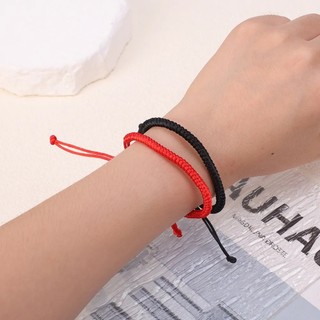 Vòng tay bện dây chỉ đỏ may mắn thiết kế đẹp cho cặp đôi