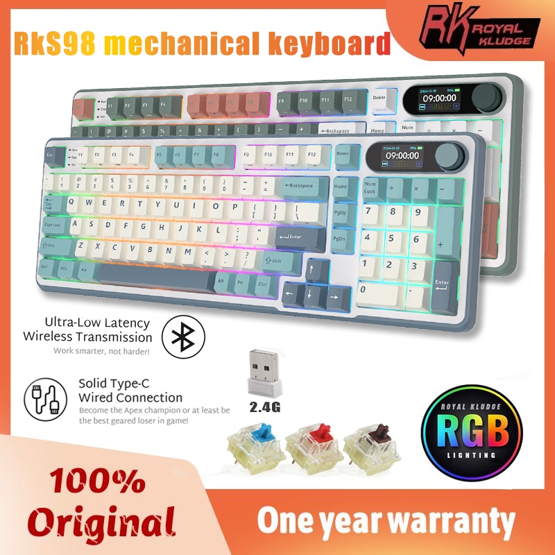 Bàn Phím Cơ Bluetooth Không Dây RKS98 RK ROYAL KLUDGE Chất Lượng Cao ...