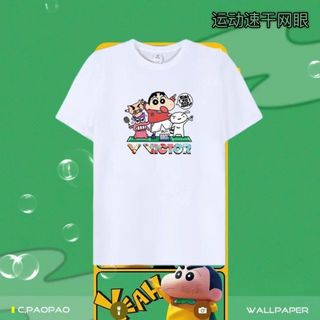 Victor "Crayon Shin chan" Áo Sơ Mi Cầu Lông In Hình Vui Nhộn Khô Nhanh Thoáng Khí Nam Nữ Trận Đấu Mới Tập Luyện Thể Thao Thường Ngày Top