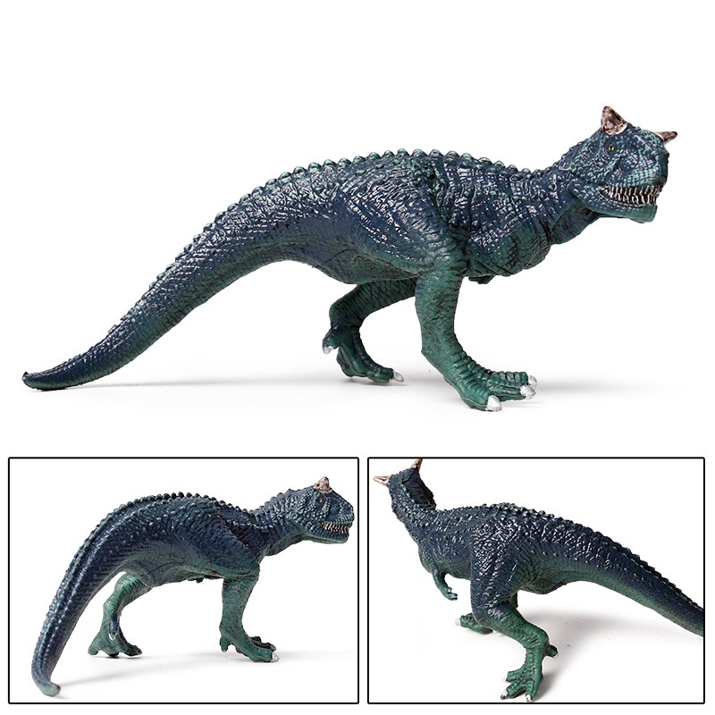 Mô hình khủng long kỷ Jura thịt rắn mô phỏng Carnotaurus khối nhựa tĩnh động vật hoang dã mô hình đồ chơi