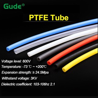 1 Mét FEP PTFE Ống ID 1 2 2.5 3 4 mm F46 Ống Cách Nhiệt Ống Cứng 600V Cho 3D Máy In Phần Ống