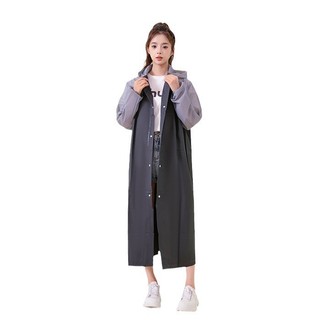 Áo Mưa Dày Dặn Màu Sắc Tương Phản Phong Cách Mới Cho Người Lớn