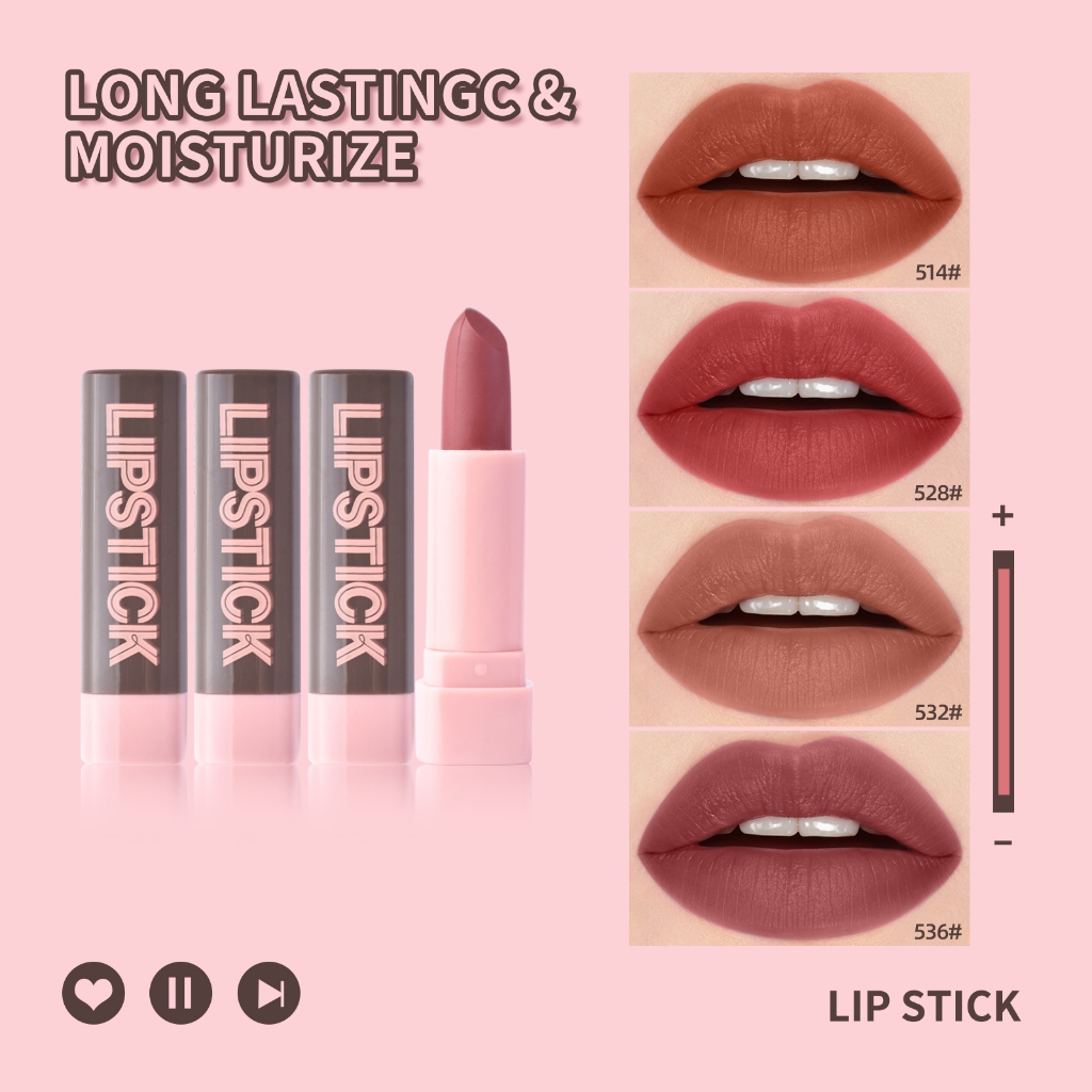 Ảnh Bộ Mỹ Phẩm Lamuseland Gồm Son Môi + Bút Kẻ Mắt + Mascara + Kem BB + Phấn Phủ + Túi 3
