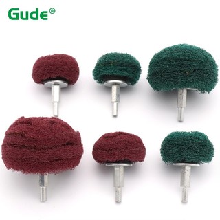 6mm Shank Flap Sanding Wheel Scouring Pad Hình nấm Sợi Nylon Mài mòn Bánh xe đánh bóng Đường kính 50mm / 70mm / 90mm