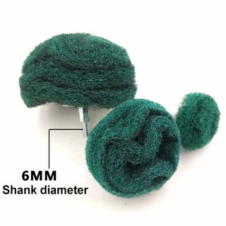 6mm Shank Flap Sanding Wheel Scouring Pad Hình nấm Sợi Nylon Mài mòn Bánh xe đánh bóng Đường kính 50mm / 70mm / 90mm