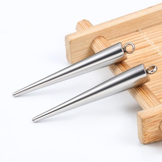 Mặt dây chuyền hình nón bằng thép không gỉ lớn Phụ kiện trang sức DIY
