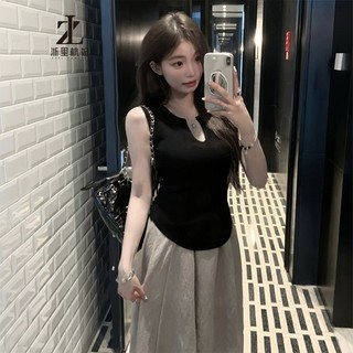 ZHELIHANGFEI Áo Thun Nữ Cộc Tay Cổ Tròn Thời Trang Hàn