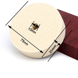 3 inch 75 Mm Khoan Mài Bánh Xe Đánh Bóng Cảm Thấy Len Đánh Bóng Miếng Mài Đĩa Dụng Cụ Đánh Bóng Phụ Kiện Máy Đánh Bóng