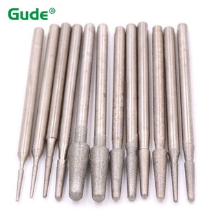 5 Chiếc Grit 600 / 1200 Đầu Mài Kim Cương 1-4mm Mũi Khoan Xoay Burrs Đá Kim Loại Ngọc Khắc Dụng Cụ Khắc B Kim
