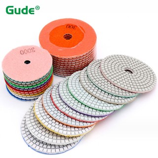 Tấm đánh bóng kim cương 80mm / 100mm Tấm đánh bóng ướt Đĩa mài mòn để chà nhám Đá cẩm thạch Gạch Granite Dụng cụ mài kính 50-6000Grit